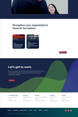 Hosting Company Layout Preview